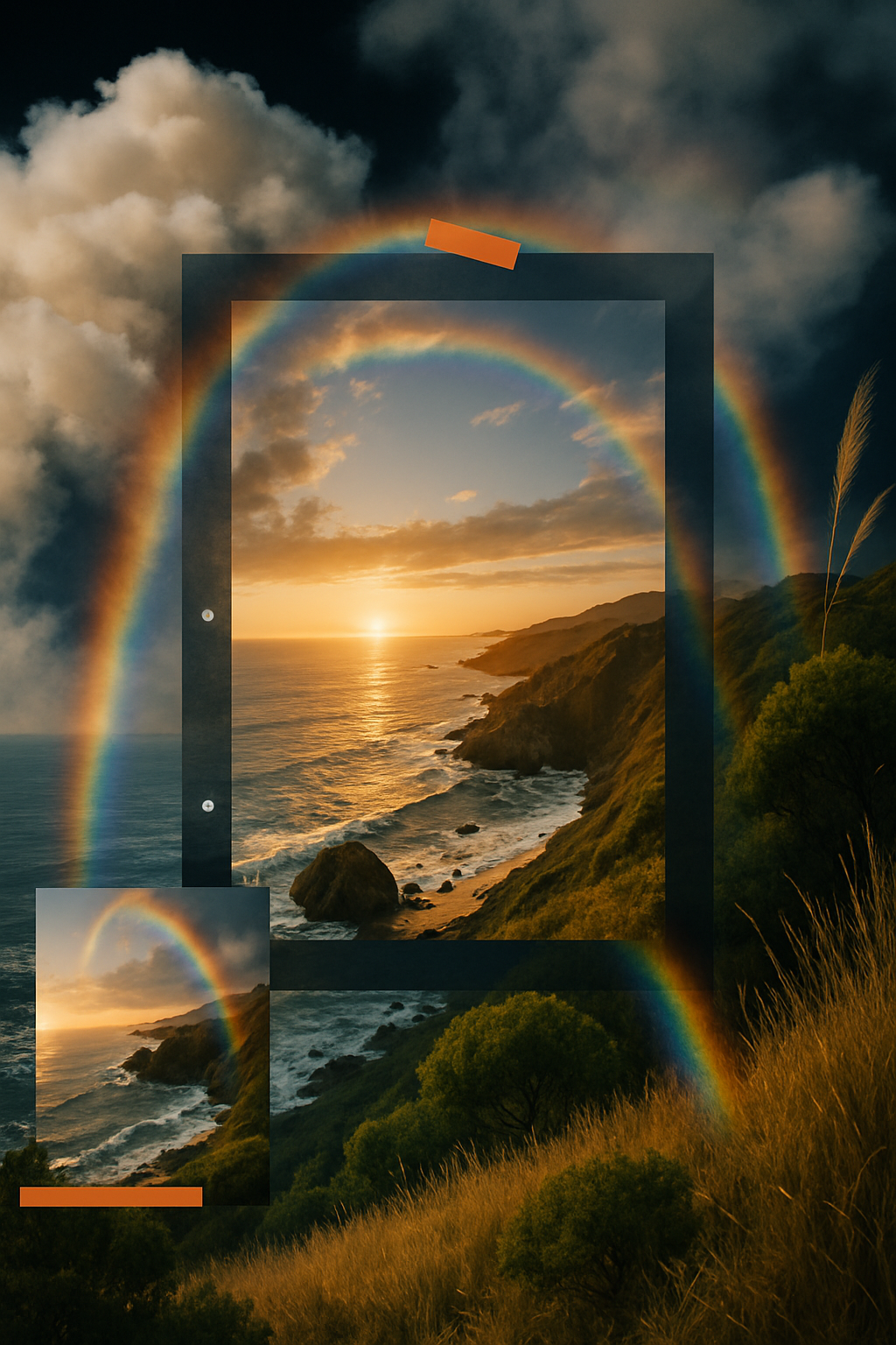 GOLDEN HOUR on the Coast - Metal Print