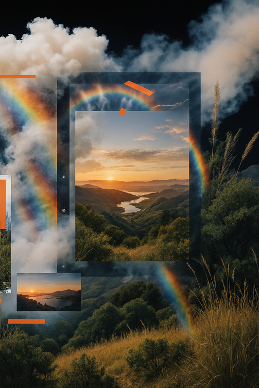 GOLDEN HOUR in the Mountains - Metal Print